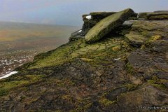 IMG 5404-1 : stannage, edge, snow, winter, cold, hiking, walking, countryside, climbing, derbyshire, peak, district